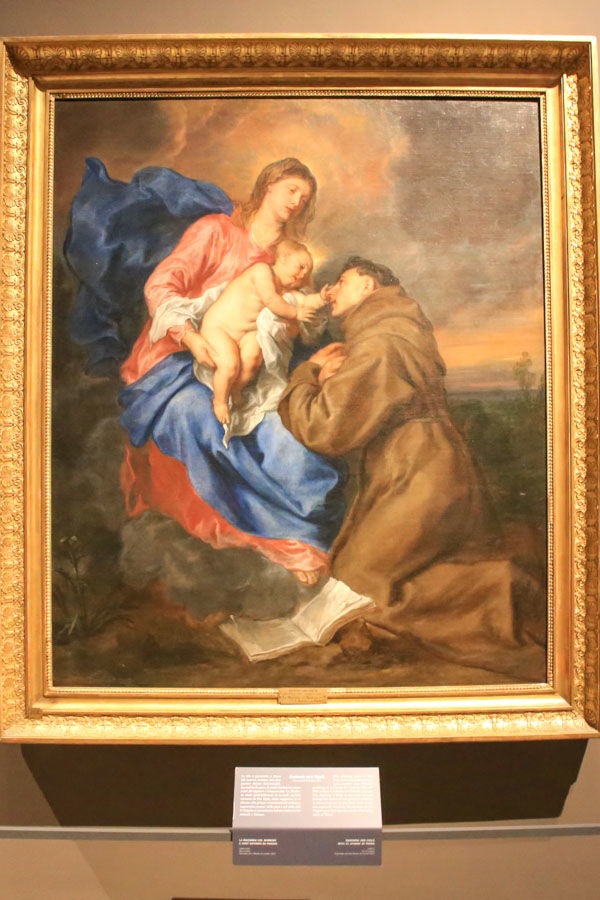 Pinakoteka Brera w Mediolanie - Madonna z dzieciątkiem ze św. Antonim z Padwy, Antoon van Dyck
