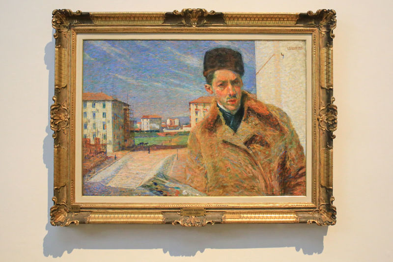 !Pinakoteka Brera w Mediolanie - "Autoportret" Umberto Boccioni