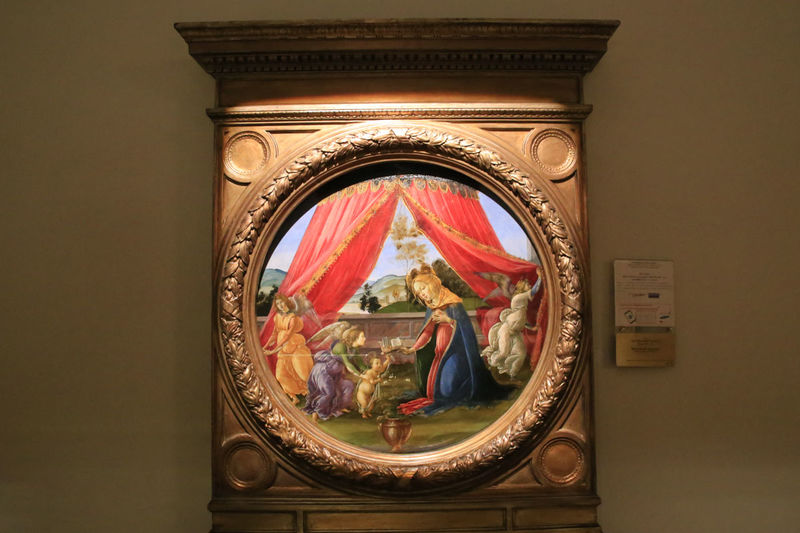 Pinakoteka Ambrozjańska w Mediolanie - Madonna z dzieciątkiem z trzema aniołami - Sandro Botticelli