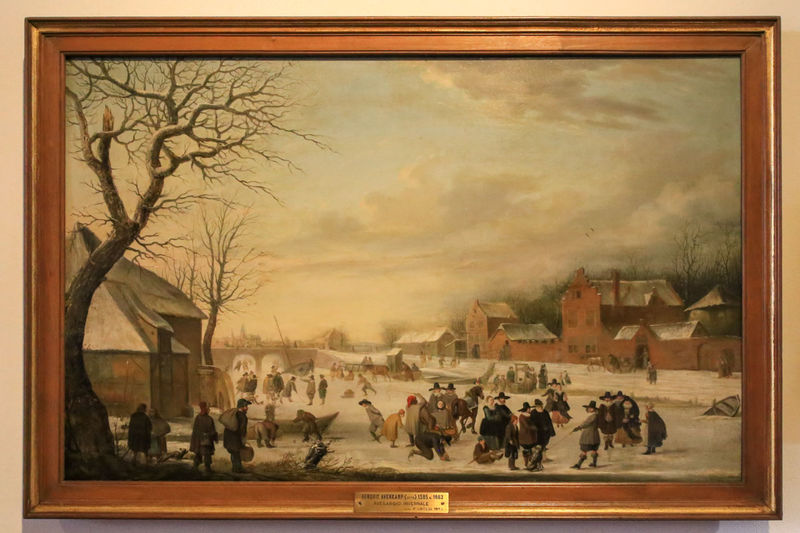 Pinakoteka Ambrozjańska w Mediolanie - Zimowy krajobraz, Hendrick Avercamp
