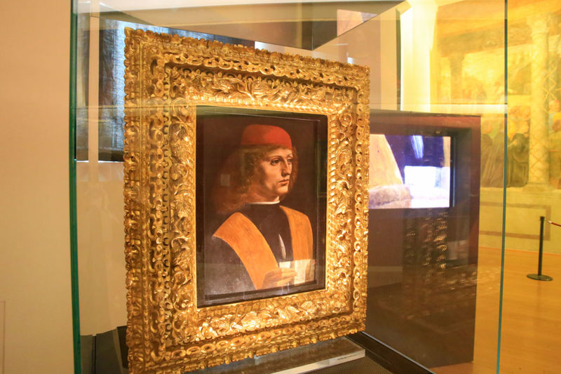 'Portret muzyka' Leonardo da Vinci (Pinakoteka Ambrozjańska w Mediolanie)
