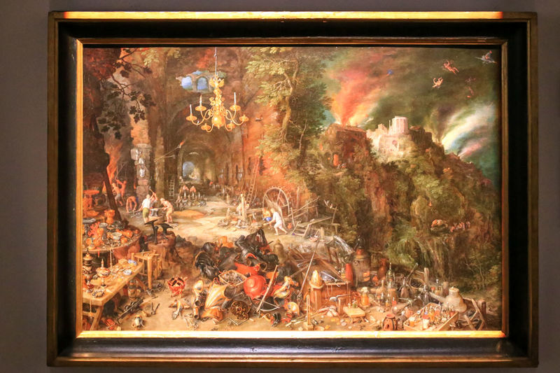 Pinakoteka Ambrozjańska w Mediolanie - Alegoria Ognia - Jan Brueghel