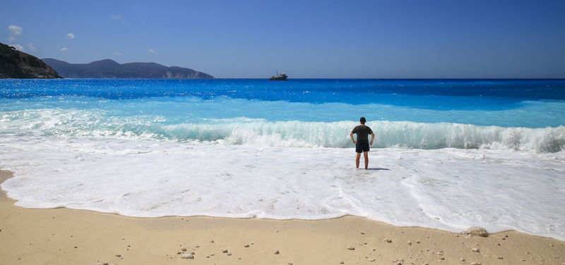 Atrakcje Grecji - plaża Myrtos w Kefalonii