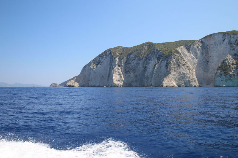 Widoki podczas rejsu do Zatoki Wraku - Zakynthos