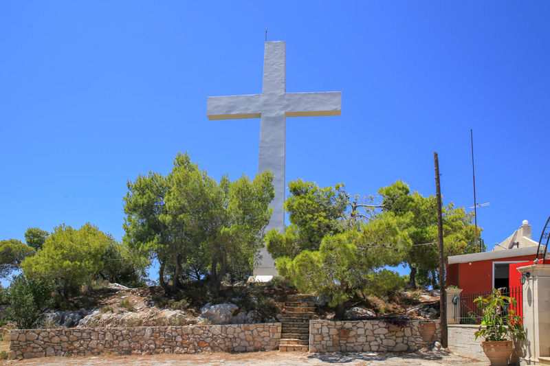 Krzyż na klifie Shiza (Zakynthos)