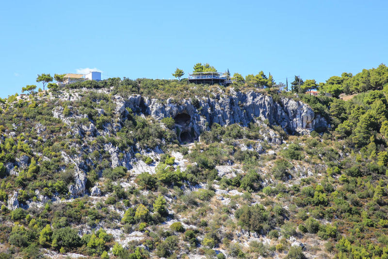 Widok na jaskinię Damianosa (Zakynthos)