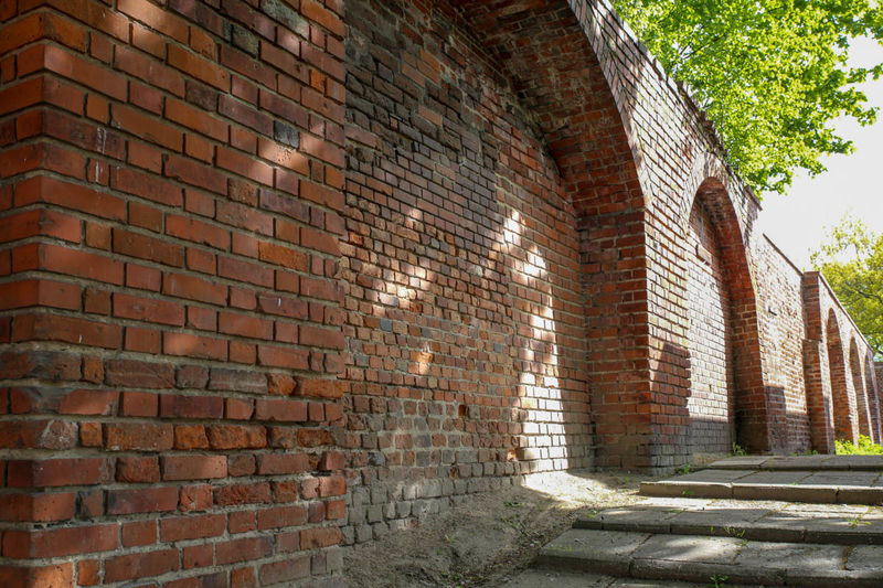 Fragment murów w Malborku 