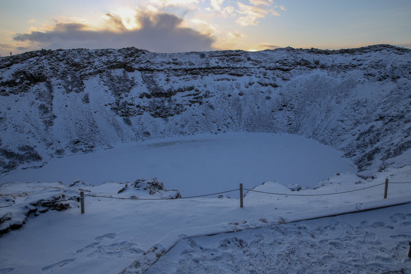!Kerið - Krater Kerid zimą (Islandia)