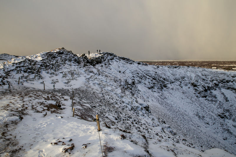 Kerið - Krater Kerid zimą (Islandia)