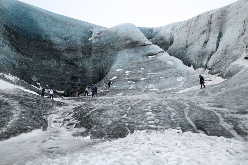 !Część wycieczki do jaskini lodowcowej przy jęzorze lodowca Vatnajökull - Islandia