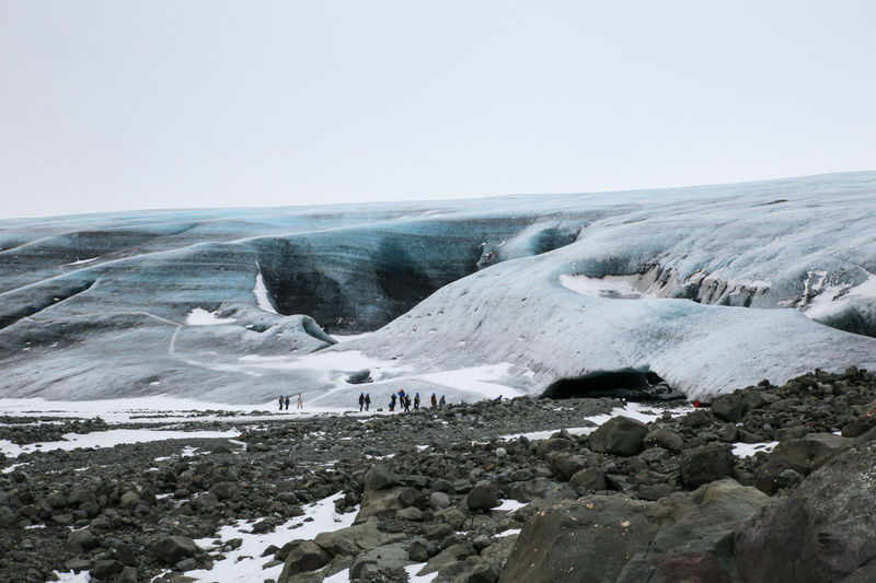 !Część wycieczki do jaskini lodowcowej przy jęzorze lodowca Vatnajökull - Islandia