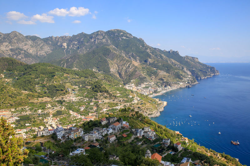 Widok na Wybrzeże Amalfitańskie
