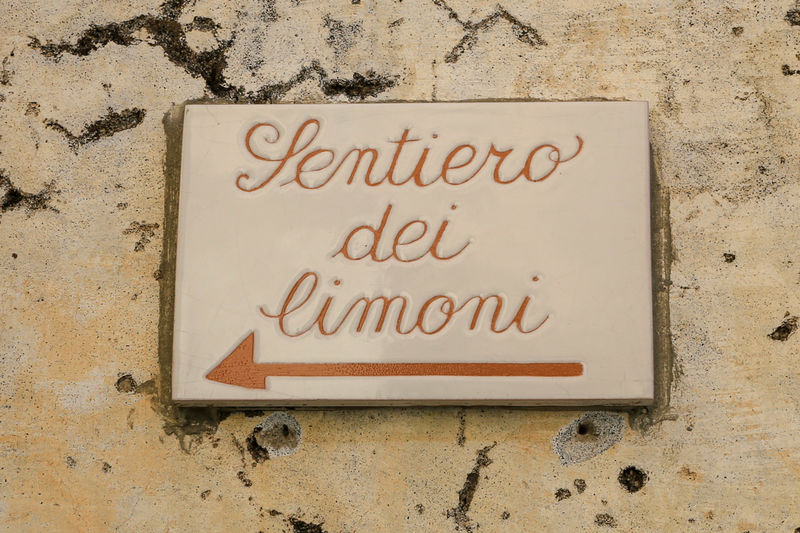 Sentireo dei Limoni - Ścieżka Cytryn