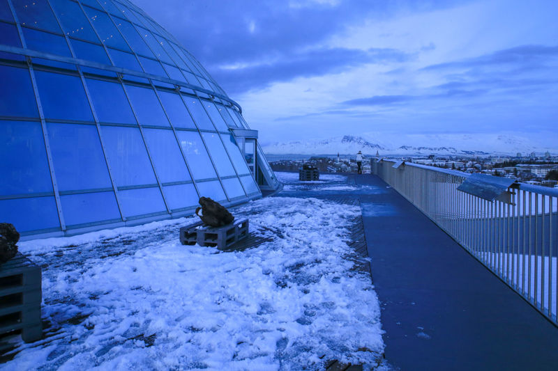 Na tarasie widokowym Perlan (Reykjavik)