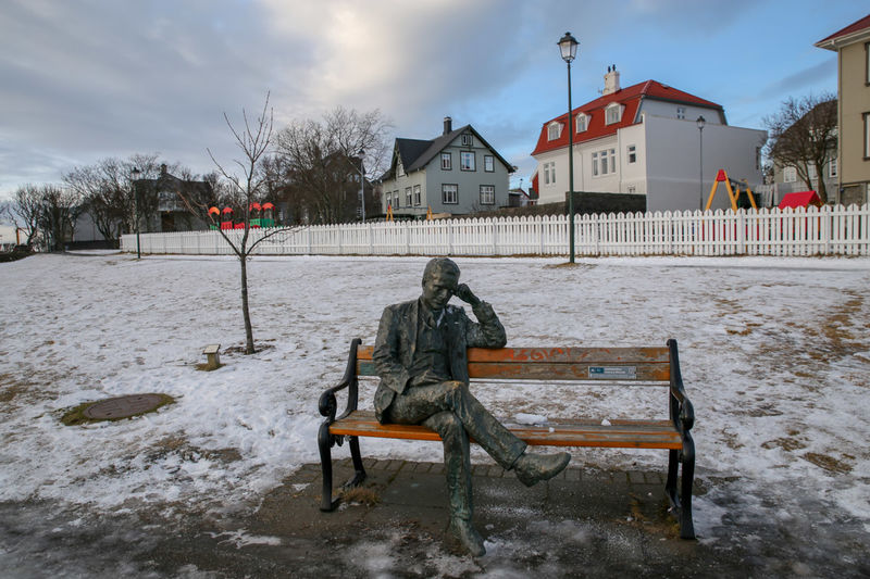 Jedna z rzeźb w Reykjaviku