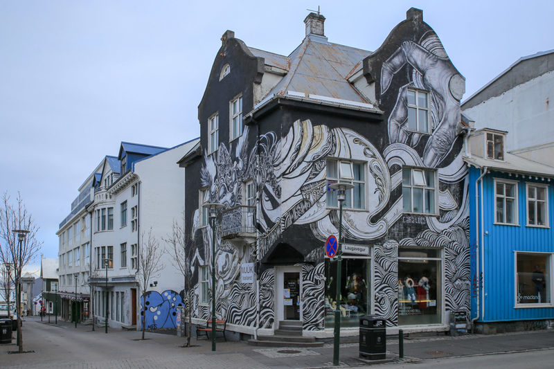 !Reykjavik - street art przy Laugavegur 23