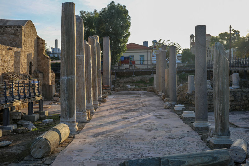 Ruiny wczesnochrześcijańskiej bazyliki Chrysopolitissa - Pafos