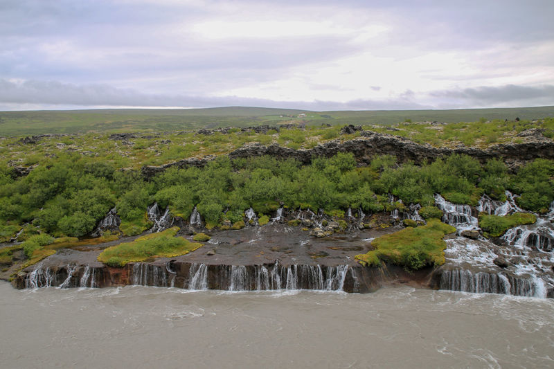 Wodospad Hraunfossar (Islandia)