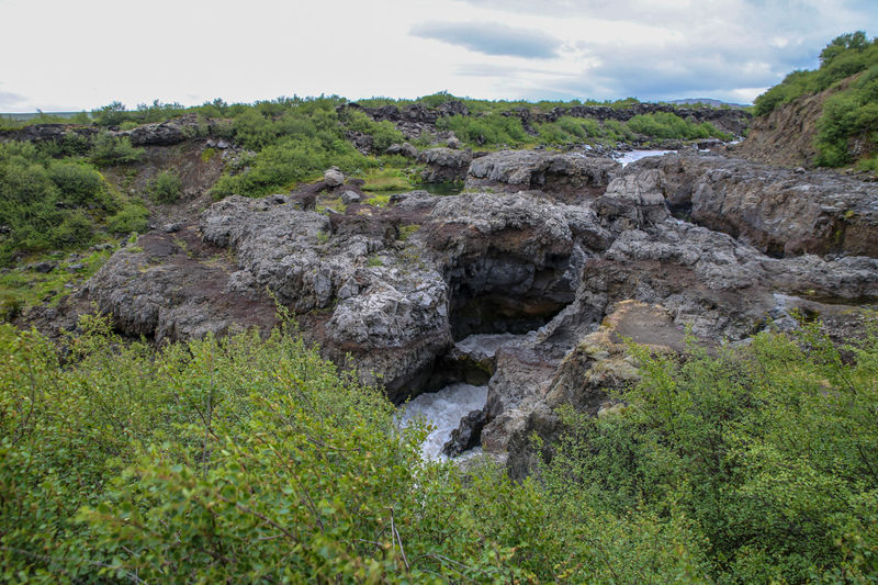 Wodospad Barnafoss - Islandia
