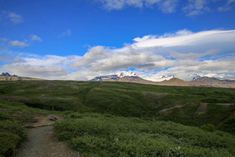 Park Narodowy Vatnajökull - w drodze powrotnej od wodospadu Svartifoss (Islandia)