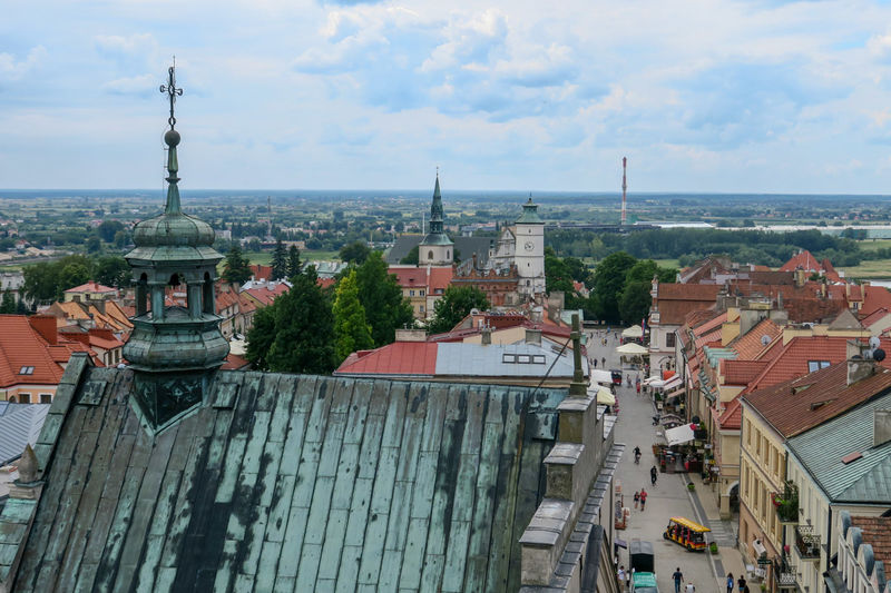 Panorama miasta z Bramy Opatowskiej w Sandomierzu