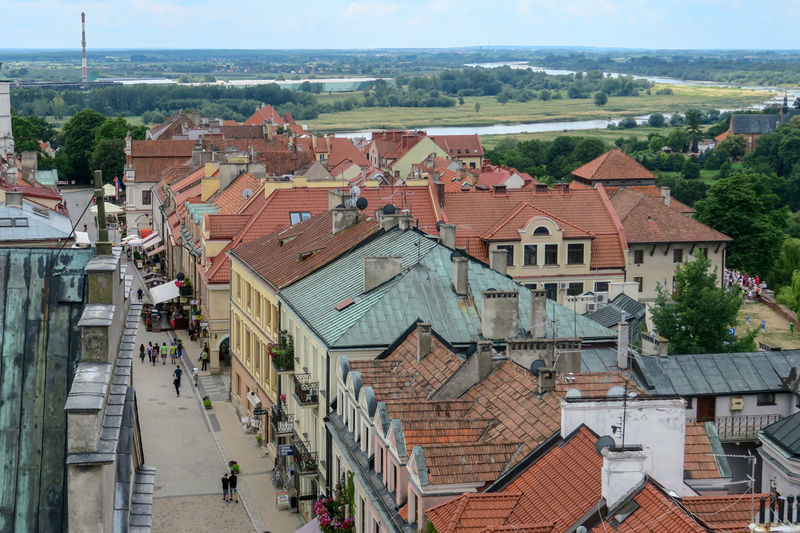 !Panorama miasta z Bramy Opatowskiej w Sandomierzu