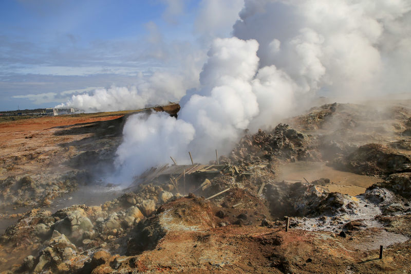 Obszar geotermalny Gunnuhver - Półwysep Reykjanes, Islandia