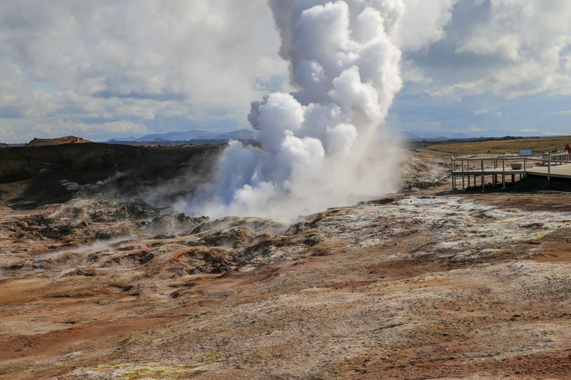 Obszar geotermalny Gunnuhver - Półwysep Reykjanes, Islandia