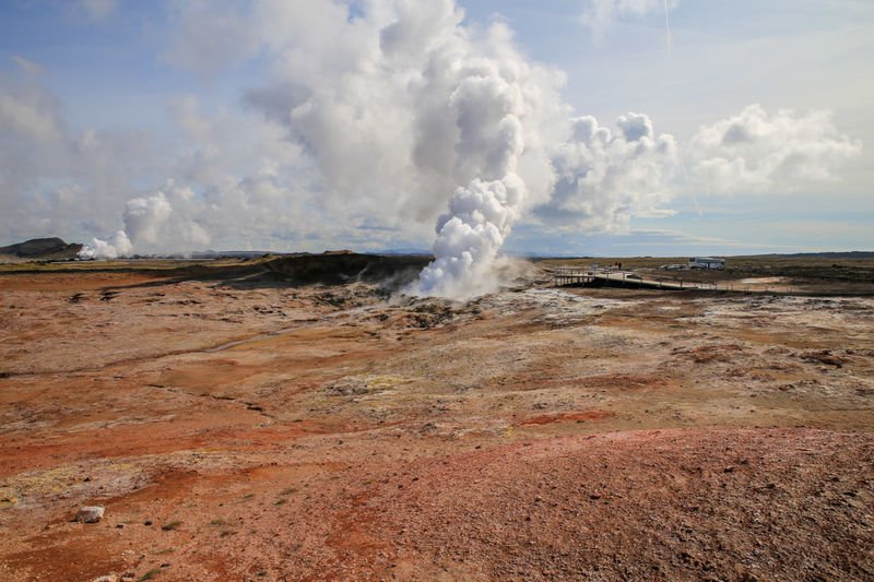 [Obszar geotermalny Gunnuhver - Półwysep Reykjanes, Islandia]