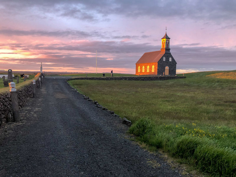 Kościół Hvalsneskirkja - Półwysep Reykjanes, Islandia