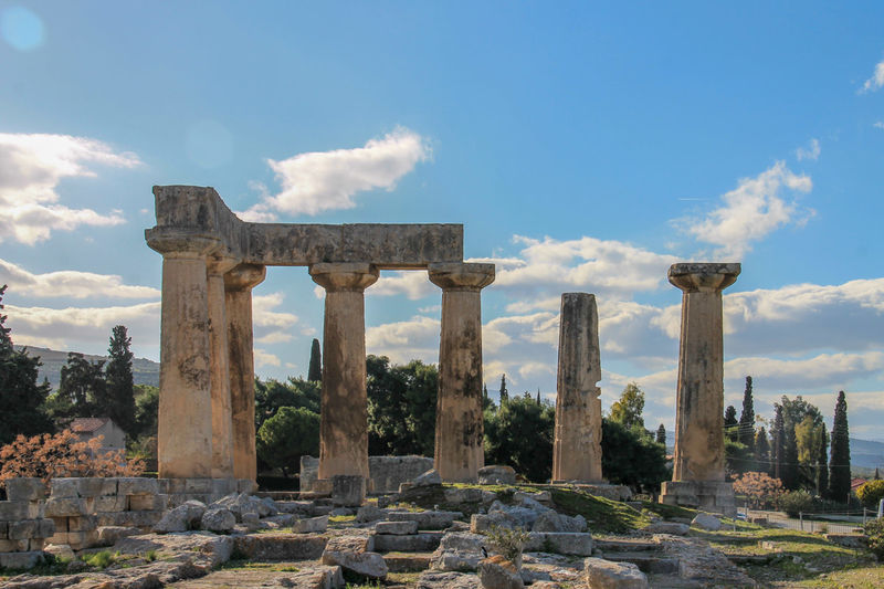Zwiedzanie Antycznego Koryntu (Peloponez, Grecja)