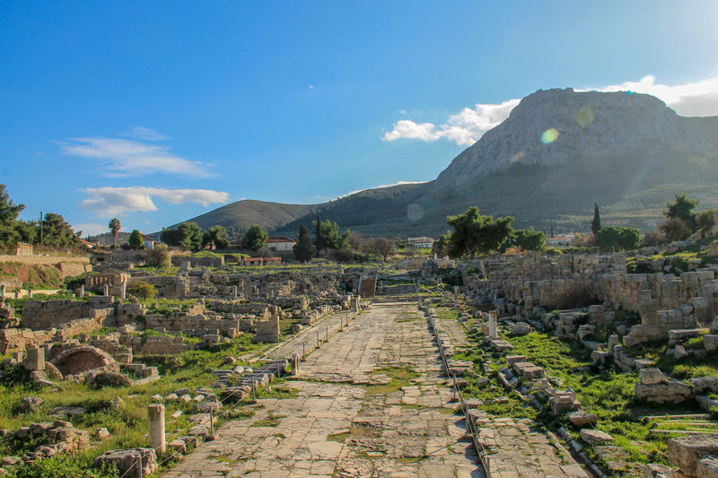 Ulica antycznego Koryntu - zwiedzanie stanowiska archeologicznego