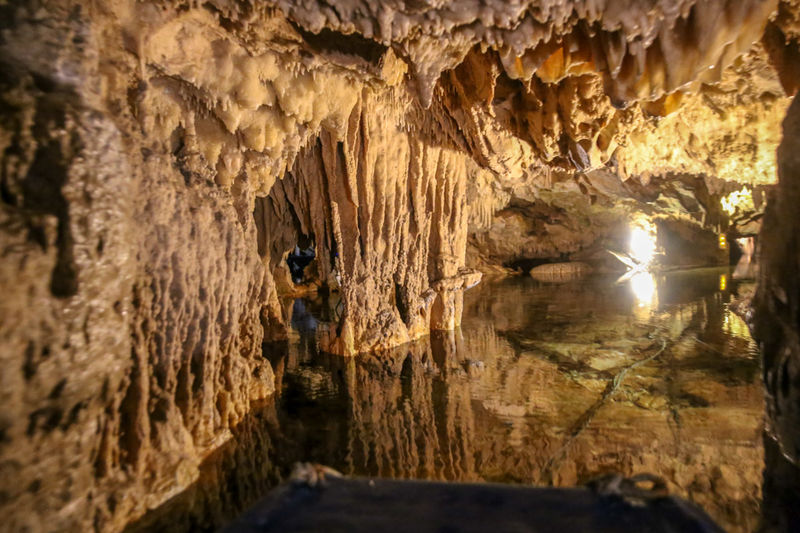 [Jaskinia Glifada - jedna z jaskiń Diros (Peloponez, Grecja)]