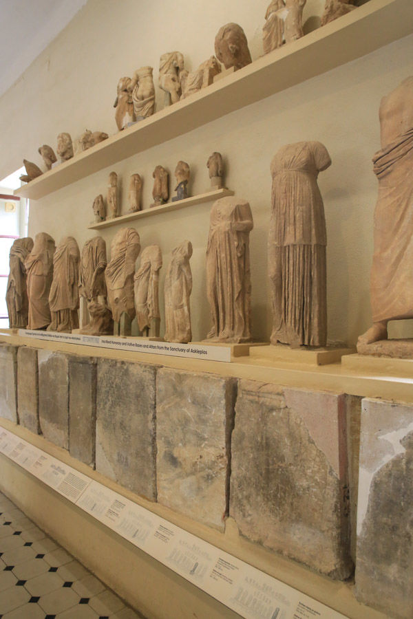 Muzeum - stanowisko archeologiczne teatru i Sanktuarium Asklepiosa w Epidauros (Peloponez, Grecja)