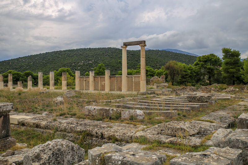 !Stanowisko archeologiczne sanktuarium Asklepiosa - Epidauros (Peloponez, Grecja)