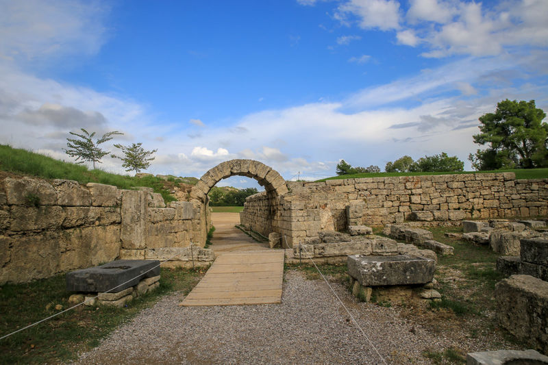 Olimpia - zwiedzanie stanowiska archeologicznego (Peloponez, Grecja)