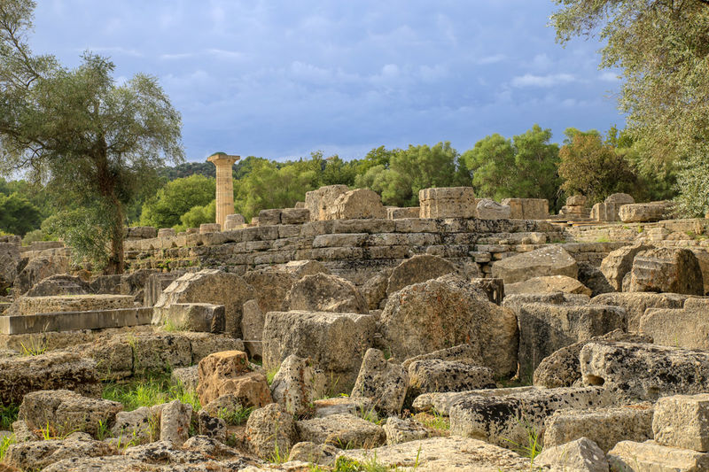 Olimpia - zwiedzanie stanowiska archeologicznego (Peloponez, Grecja)