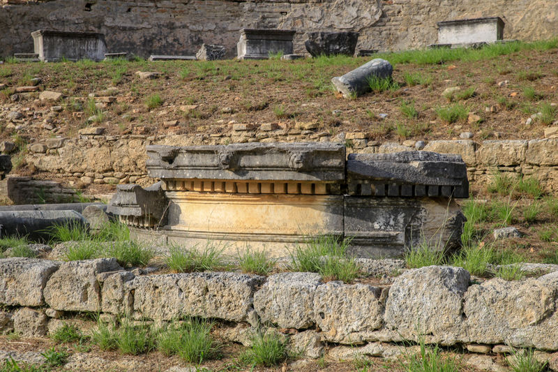 Nimfajon - zwiedzanie stanowiska archeologicznego w Olimpii (Peloponez, Grecja)