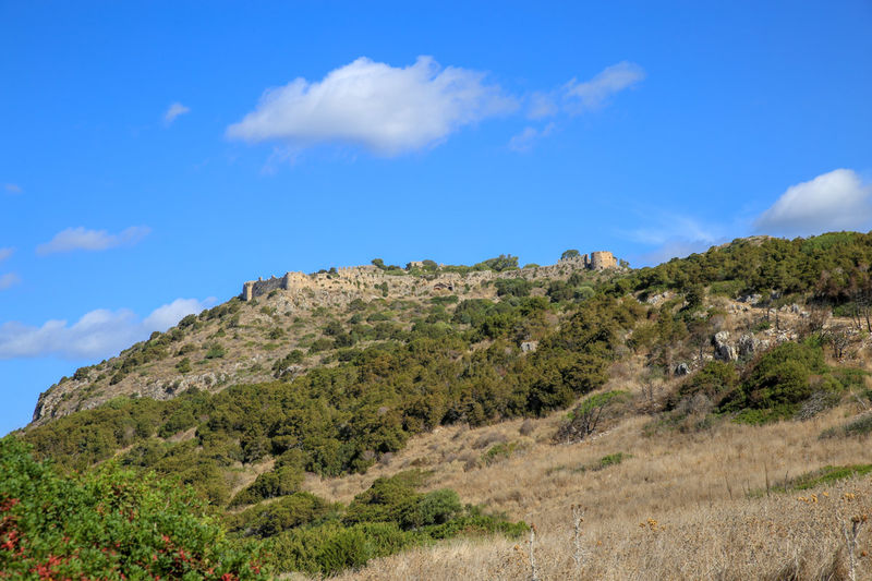 Widok na Stary Zamek Paliokastro - Peloponez, Grecja