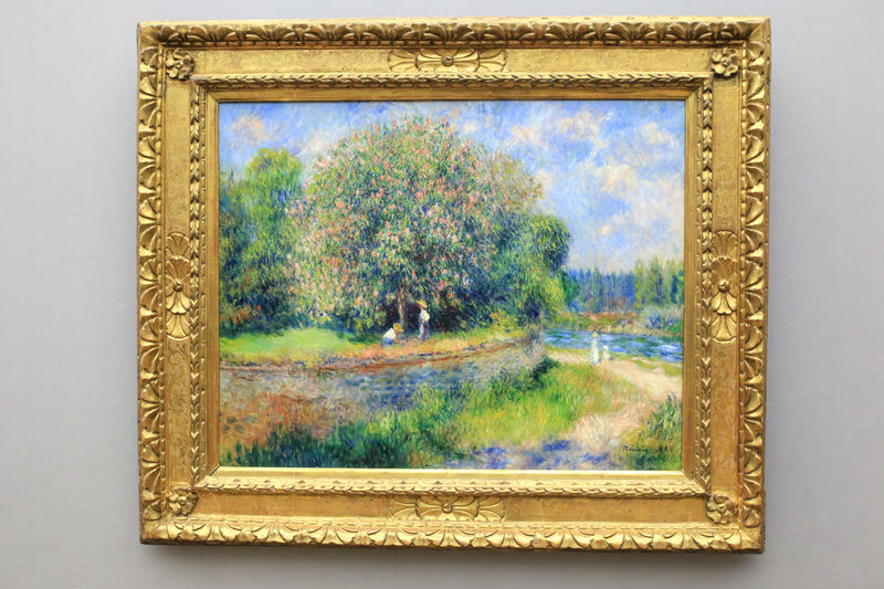 Kwitnący kasztanowiec, Auguste Renoir - Stara Galeria Narodowa (Alte Nationalgalerie) - Wyspa Muzeów w Berlinie