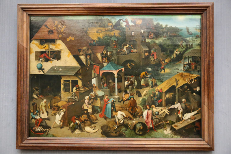 !"Przysłowia niderlandzkie", Pieter Bruegel - Gemäldegalerie (Galeria Malarstwa), Berlin