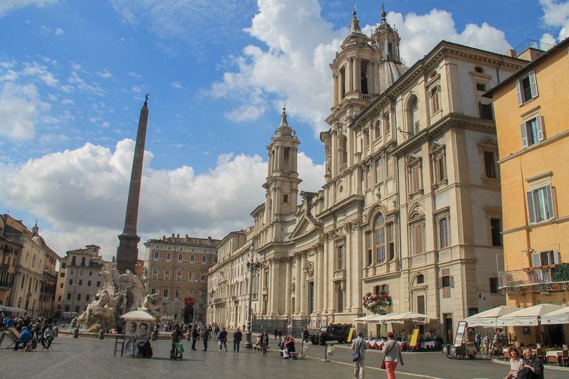 !Kościół św. Agnieszki in Agone - Piazza Navona w Rzymie