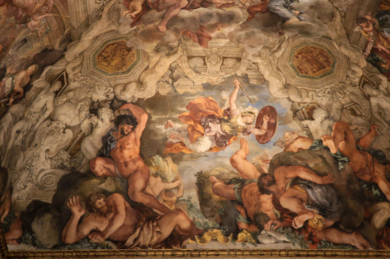 Triumf Bożej Opatrzności, Pietro da Cortona - Palazzo Barberini (Galleria Nazionale d'Arte Antica - Muzeum Narodowe Sztuki Dawnej) - Pałac Barberinich w Rzymie
