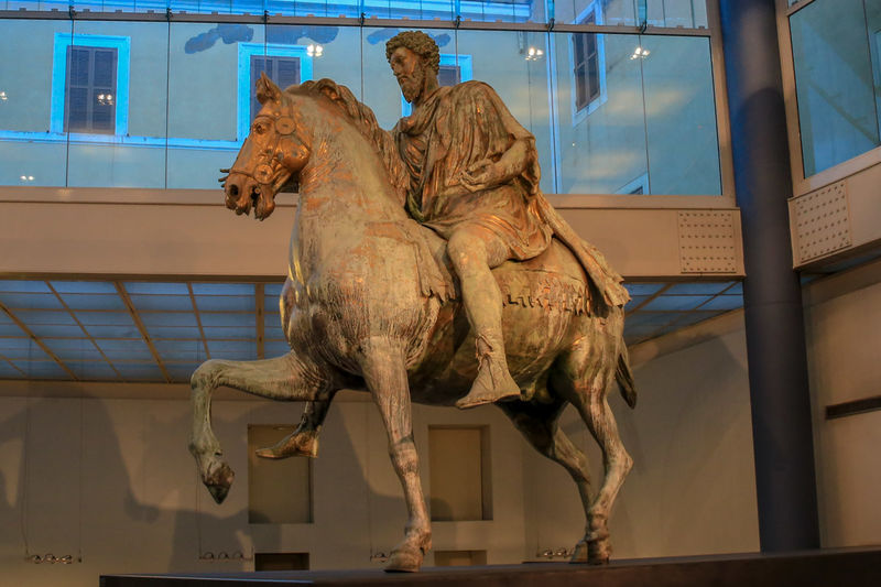 Oryginał rzeźby konnej Marka Aureliusza