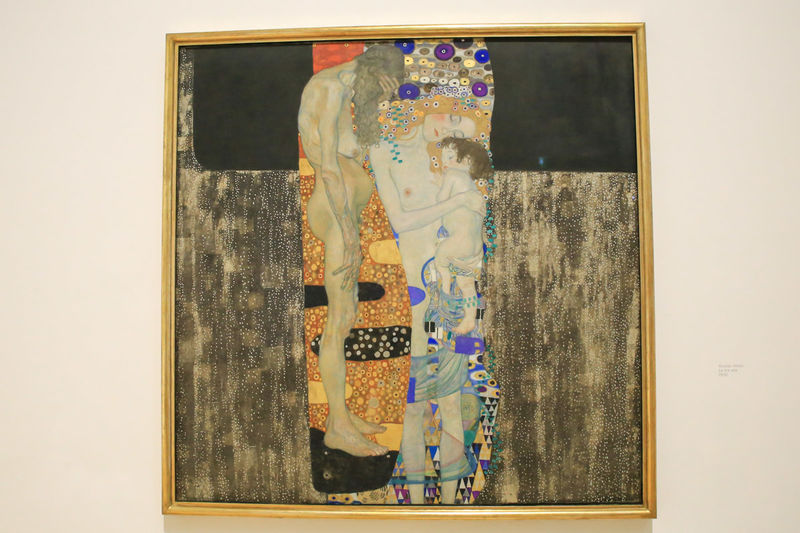 'Trzy okresy życia kobiety', Gustav Klimt - Narodowa Galeria Sztuki Nowoczesnej i Współczesnej w Rzymie (Galleria Nazionale d'Arte Moderna e Contemporanea)