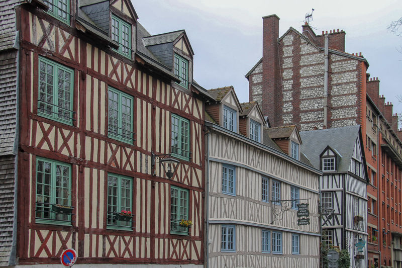 Szachulcowe domy w Rouen