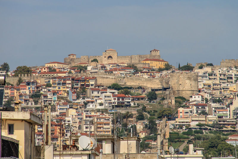 Widok z tarasu widokowego Białej Wieży w Salonikach