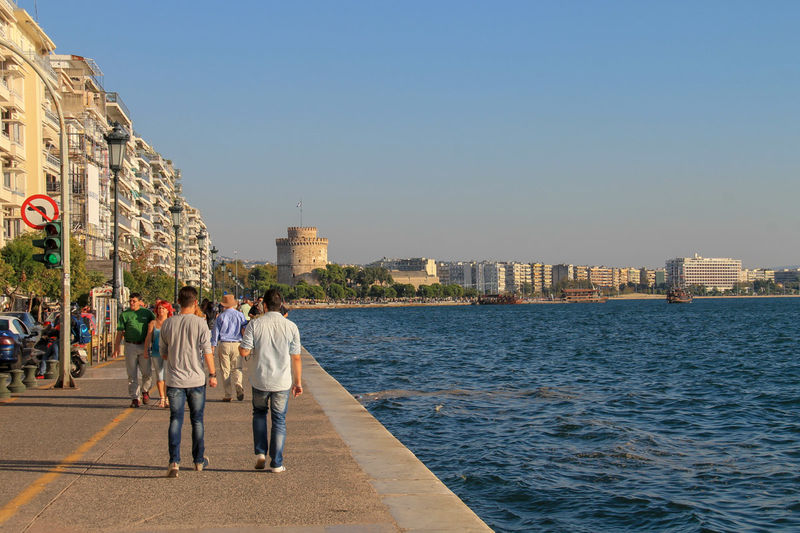 Nadmorska promenada w Salonikach