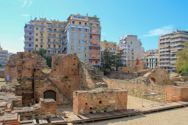 Pozostałości Pałacu Galeriusza w Salonikach - ruiny głównej części pałacu