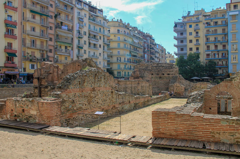 Pozostałości Pałacu Galeriusza w Salonikach - ruiny głównej części pałacu